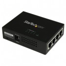 StarTech.com Iniettore midspan Gigabit Power over Ethernet (PoE) a 4 porte - 802.3at/af cod. POEINJ4G