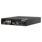 QNAP QSW-M2106PR-2S2T switch di rete Gestito L2 10G Ethernet (100/1000/10000) Supporto Power over Ethernet (PoE) 1U Nero cod. QSW-M2106PR-2S2T