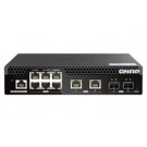 QNAP QSW-M2106R-2S2T switch di rete Gestito L2 10G Ethernet (100/1000/10000) 1U Nero cod. QSW-M2106R-2S2T