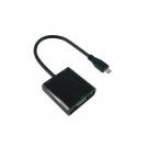 ITB RO12.99.3118 cavo e adattatore video 0,15 m HDMI tipo D (Micro) VGA (D-Sub) + 3.5mm Nero cod. RO12.99.3118