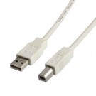 ITB USB 2.0 A/B M/M 3m cavo USB USB A USB B Bianco cod. ROS3103