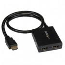 StarTech.com Sdoppiatore Splitter HDMI 4k 30hz 1x2 da 1 a 2 porte Alimentato con Adattatore o USB cod. ST122HD4KU