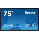 iiyama PROLITE Pannello piatto per segnaletica digitale 190,5 cm (75") Wi-Fi 400 cd/m² 4K Ultra HD Nero Touch screen Processore integrato Android 11 16/7 cod. TE7512MIS-B1AG