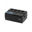 Vultech UPS700VA-XS - Gruppo di continuità 700VA 4x Bipasso/Schuko + 2x USB cod. UPS700VA-XS
