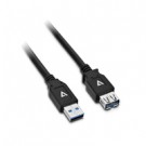 V7 Cavo prolunga USB nero da USB 3.0 A femmina a USB 3.0 A maschio 2m 6.6ft cod. V7U3.0EXT-2M-BLK-1E