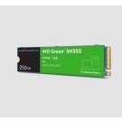 Western Digital WD Green SN350 500GB M.2 NVMe SSD PCIe 3.0x4 2400MB/s 1500MB/s R/W 300K/300K IOPS 40TBW 1M Hrs MTTF 3Y WTY (WDS250G2G0C) - WDS250G2G0C