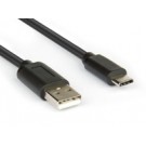 Hamlet XCU2A-UC-MM10 cavo USB 1 m USB 2.0 USB A USB C Nero cod. XCU2A-UC-MM10