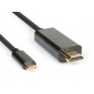 Hamlet XVAUC-HDM4K20 cavo e adattatore video 2 m USB tipo-C HDMI tipo A (Standard) Nero cod. XVAUC-HDM4K20