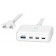 Tucano Tucano MA-DEGAN100-EU-W Caricabatterie per dispositivi mobili Computer portatile, Smartphone, Tablet Bianco AC Ricarica rapida Interno (GAN TISCHLADEGERT WEI - 100W 3X USB-C 1X USB-A 15 M)
