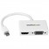 StarTech.com Adattatore Mini DisplayPort a HDMI e VGA - Convertitore audio/video da viaggio mDP 2 in 1 - 1920x1200 / 1080p - bianco cod. MDP2HDVGAW