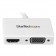 StarTech.com Adattatore Mini DisplayPort a HDMI e VGA - Convertitore audio/video da viaggio mDP 2 in 1 - 1920x1200 / 1080p - bianco cod. MDP2HDVGAW
